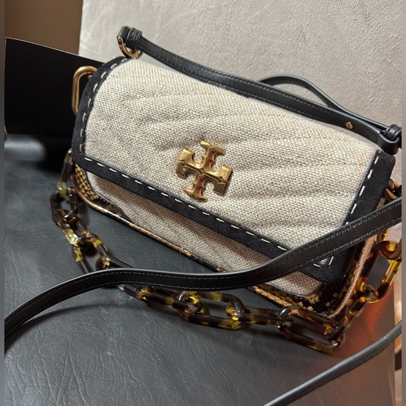 Tory Burch Handbags - Tory Burch Kira Mixed materials flap shoulder bag